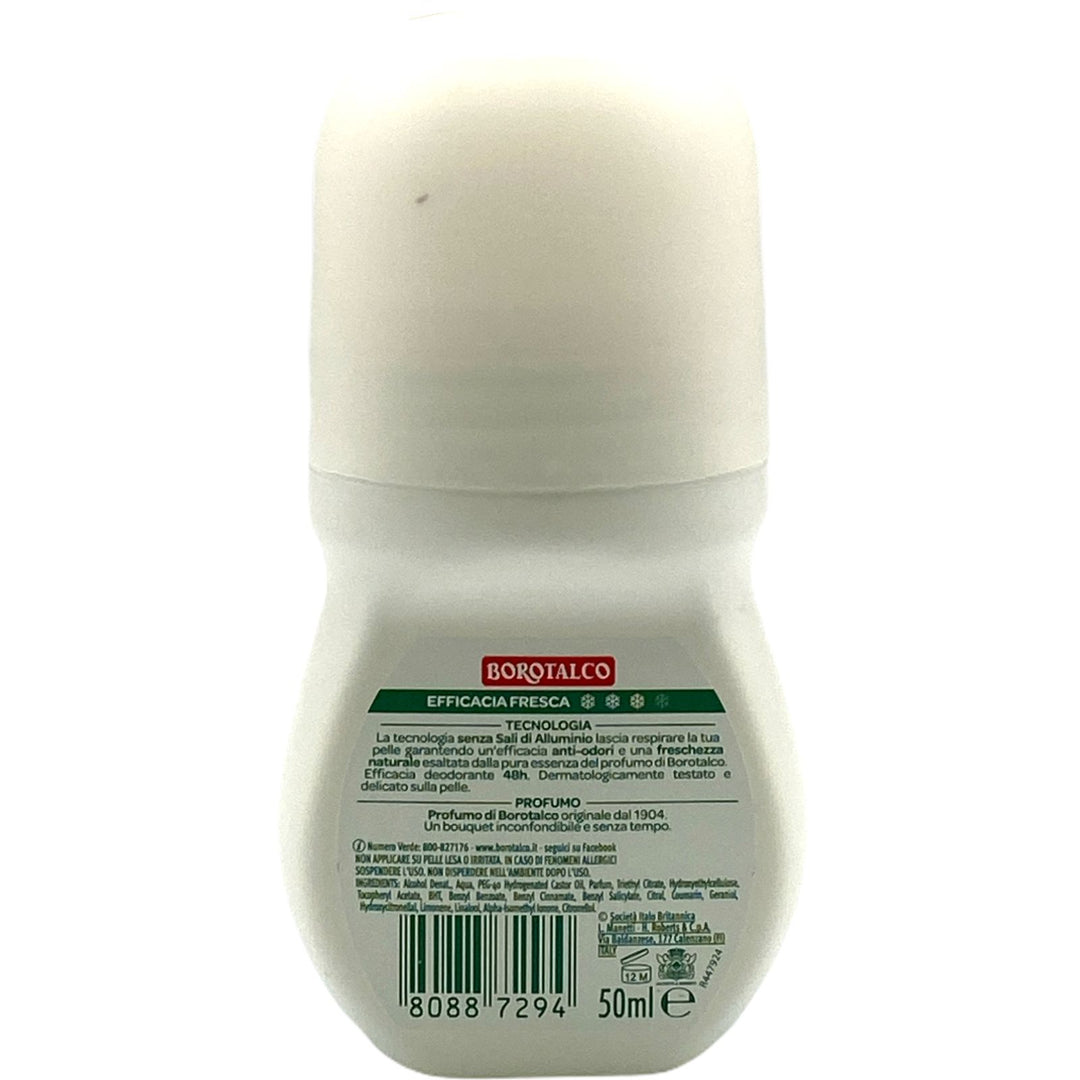 Borotalco deodorante roll on zero sali al profumo di borotalco 50 ml