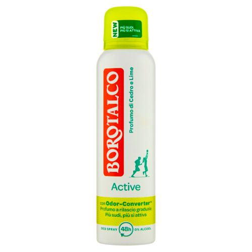 Borotalco deodorante spray active cedro e lime 150 ml