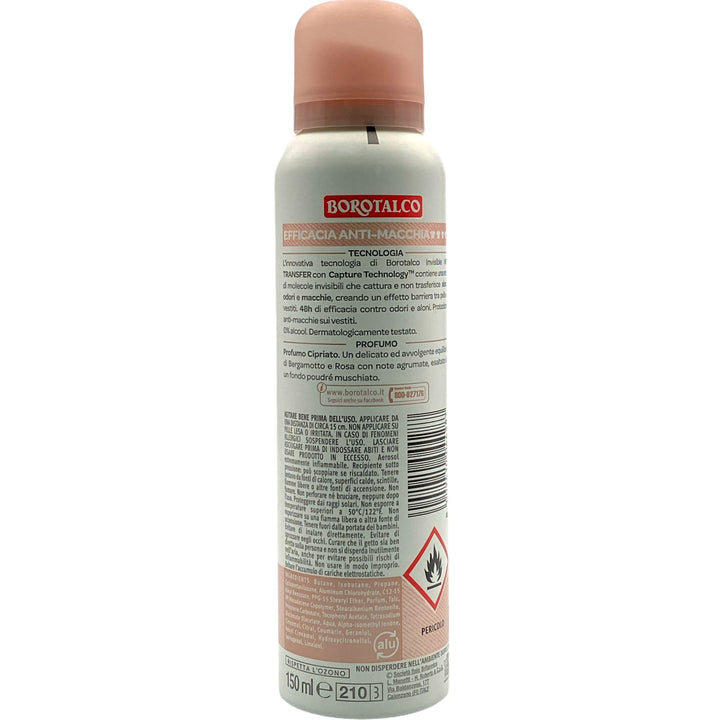 Borotalco deodorante spray invisible profumo cipriato 150 ml
