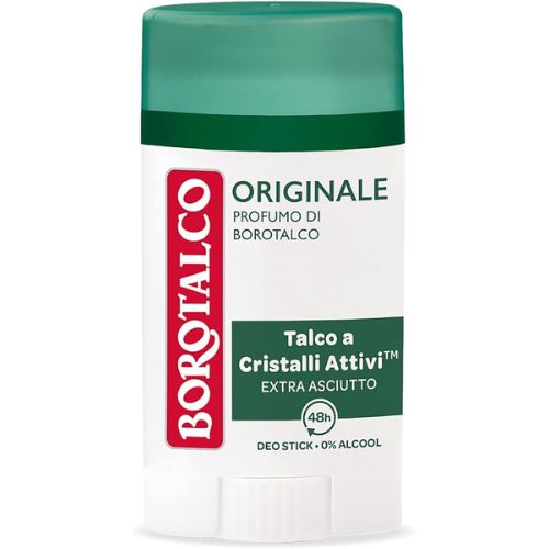 Borotalco Deodorante Stick Original 40 ml – Protezione 48h con Inconfondibile Profumo di Borotalco