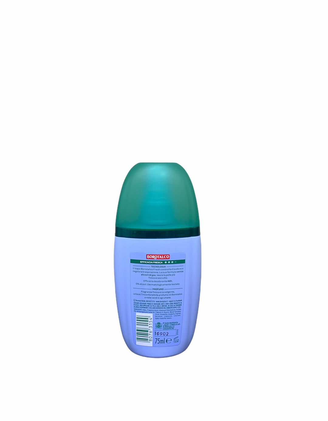 Borotalco Deodorante Vapo Fresh 75 ml – Freschezza Attiva e Protezione 48h per una Sensazione di Pulito che Dura