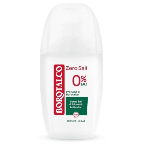 Borotalco Deodorante Vapo Zero Sali 75 ml – Senza Sali di Alluminio e Inconfondibile Profumo di Borotalco
