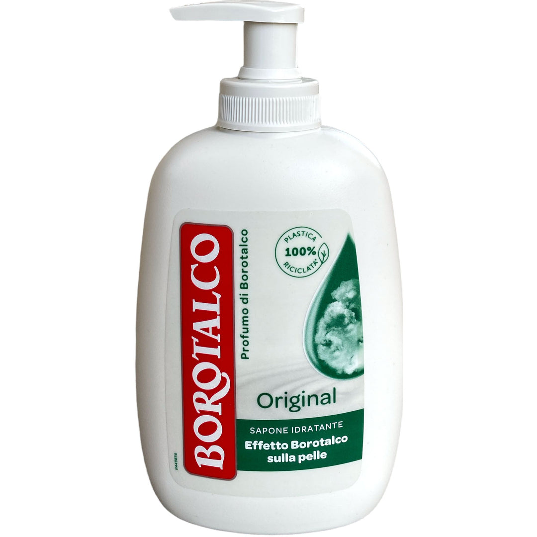 Borotalco Sapone Liquido Idratante 250 ml – Con Inconfondibile Profumo di Borotalco e Dosatore Pratico
