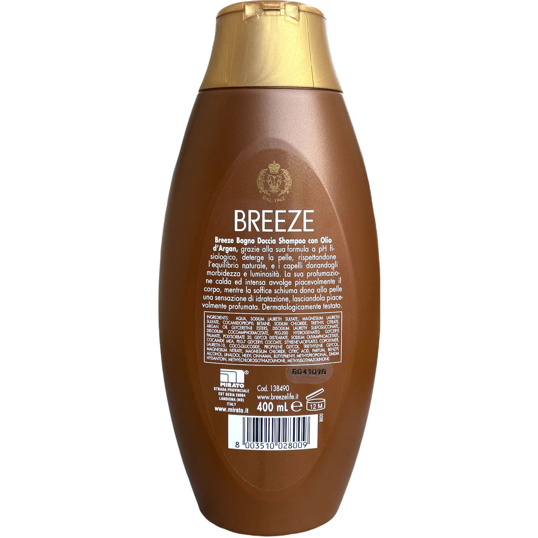 Breeze bagno doccia shampoo argan 400 ml