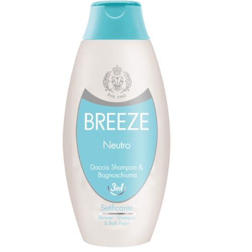 Breeze Bagno Doccia Shampoo Neutro Delicato 400 ml – Detergenza Quotidiana per Corpo e Capelli