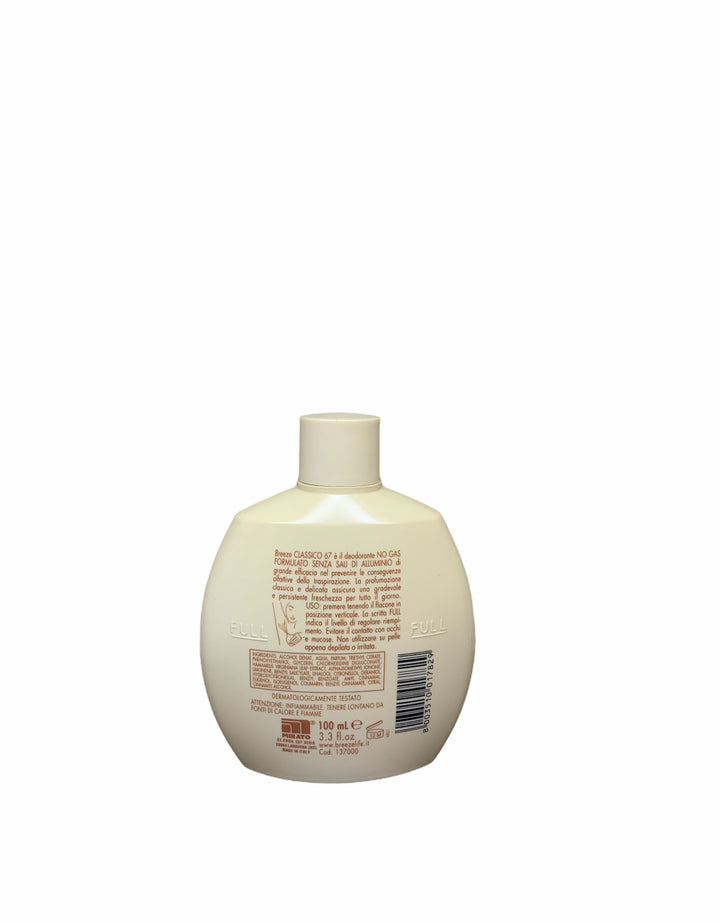 Breeze Deodorante Squeeze Classico 67 100 ml – Freschezza Inconfondibile e Protezione Quotidiana