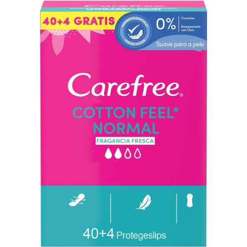 Carefree Proteggi Slip Distesi con Estratti di Cotone x40+4 – Freschezza Quotidiana e Comfort Naturale