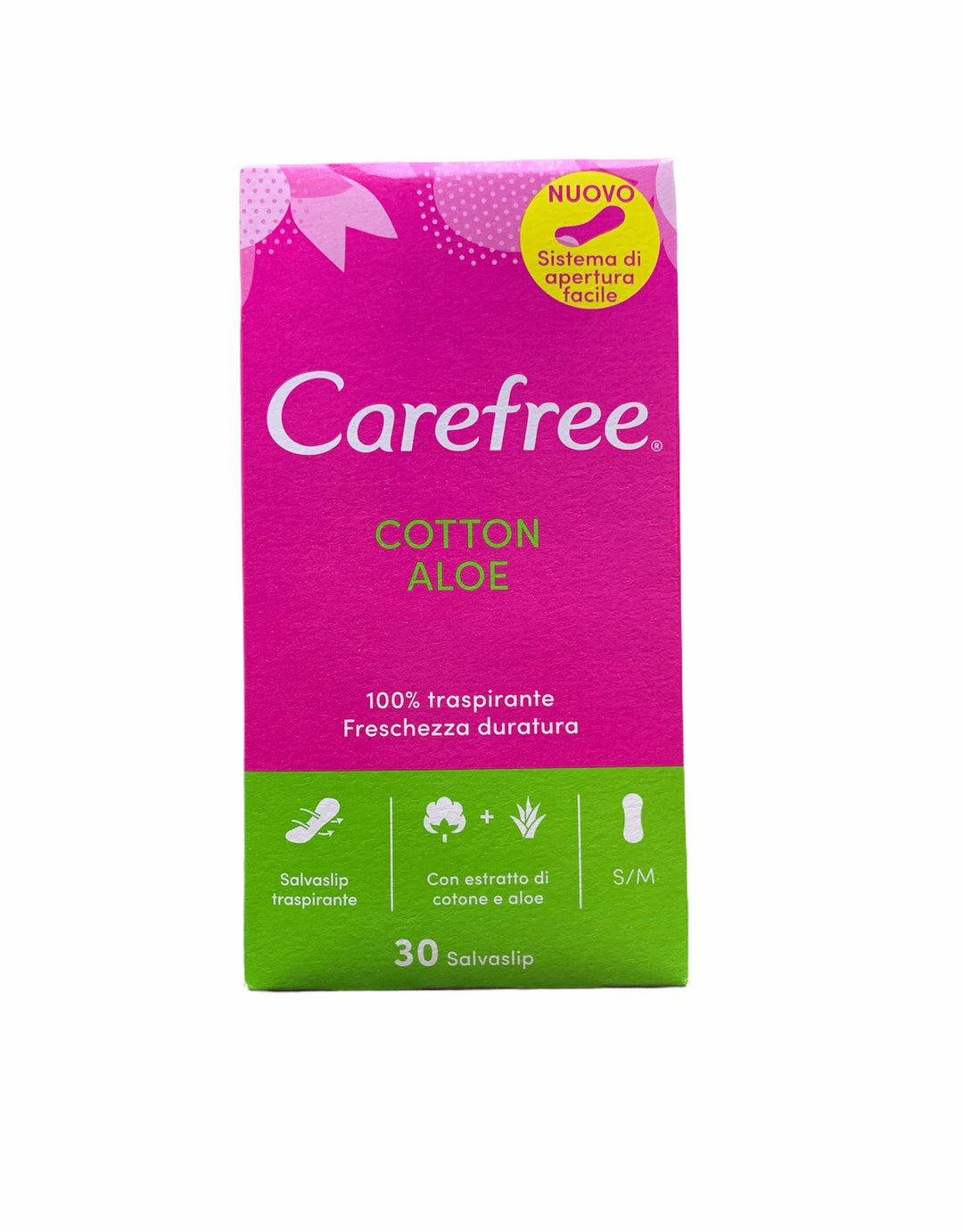 Carefree Proteggi Slip Distesi Cotton & Aloe x30 – Delicatezza Quotidiana con Estratti Naturali Lenitivi