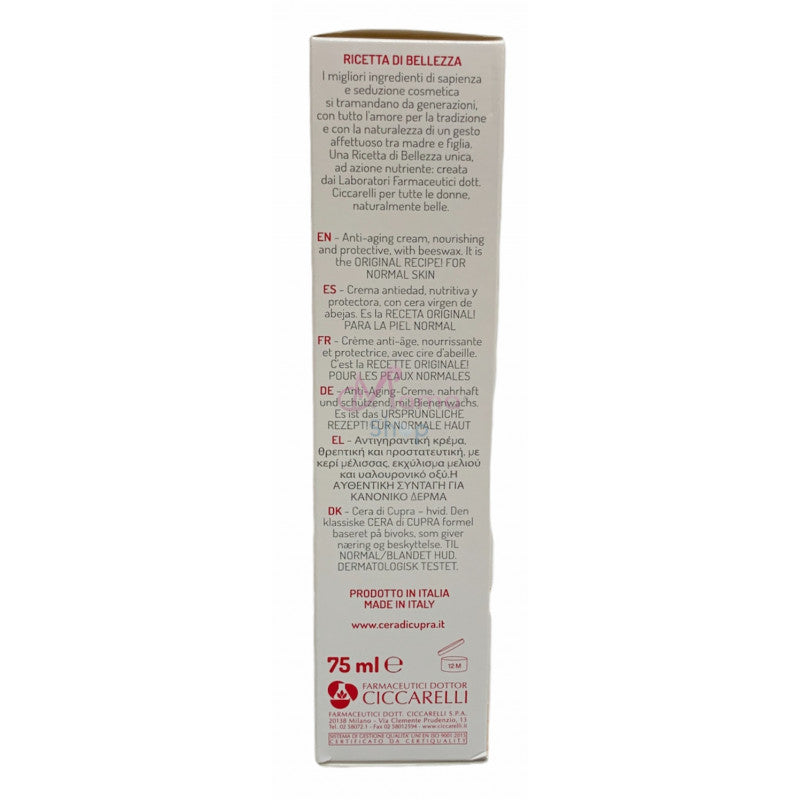 Cera di cupra bianca per pelli normali 75 ml