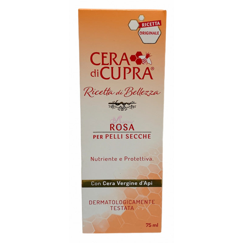Cera di Cupra Rosa 75 ml – Crema Nutriente per Pelli Secche con Cera Vergine d'Api e Glicerina