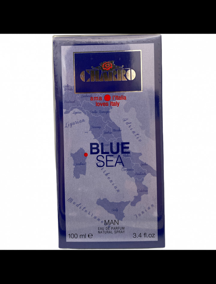 Charro Profumo Man Blue Sea 100 ml – Eau de Parfum Maschile Fresco e Intenso con Note Marine e Legnose