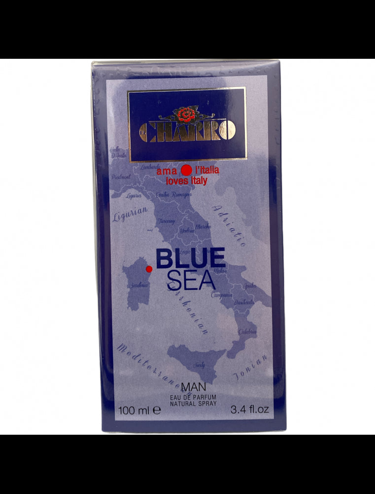 Charro Profumo Man Blue Sea 100 ml – Eau de Parfum Maschile Fresco e Intenso con Note Marine e Legnose