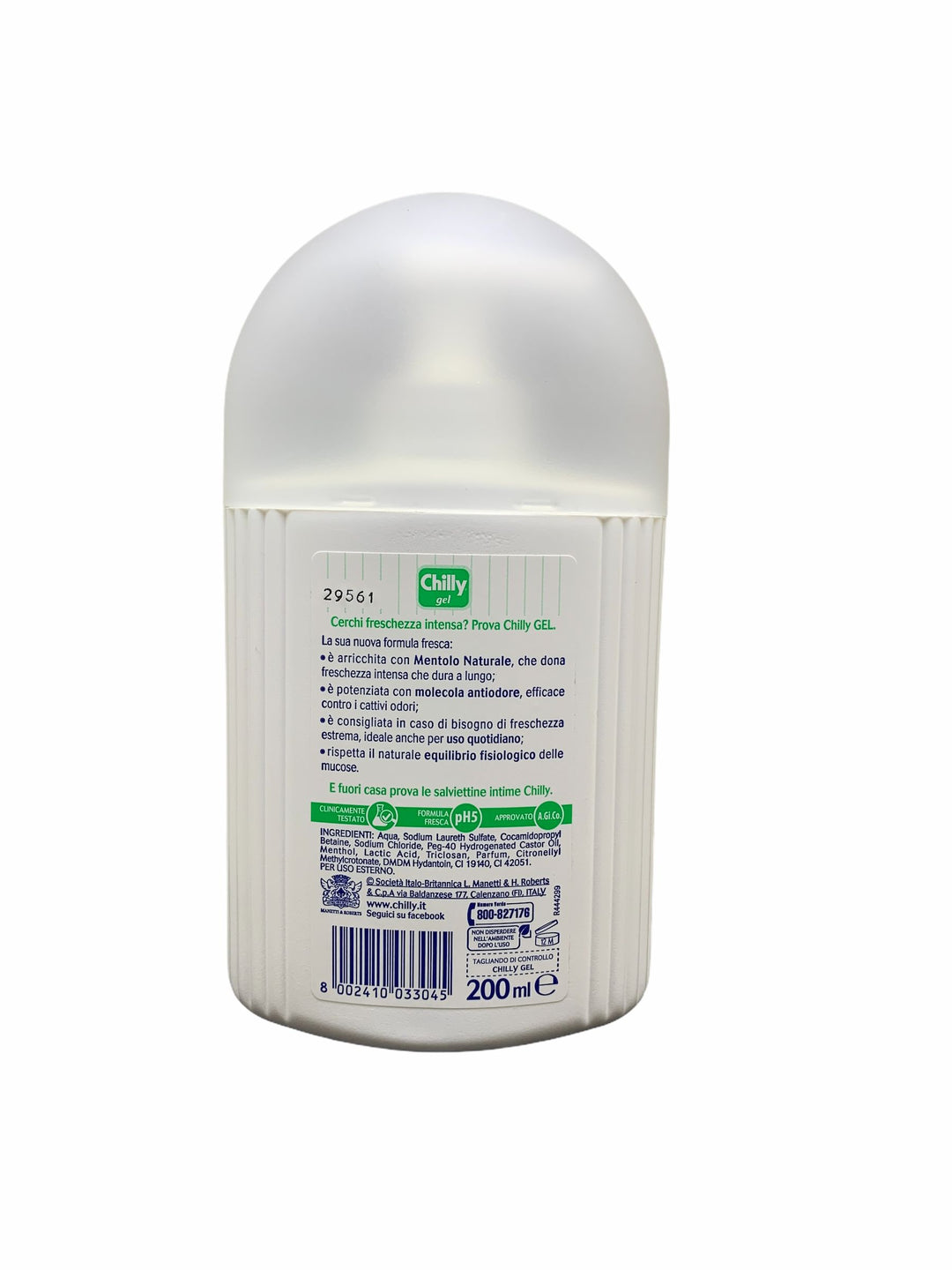 Chilly intimo dosatore gel formula fresca 200 ml