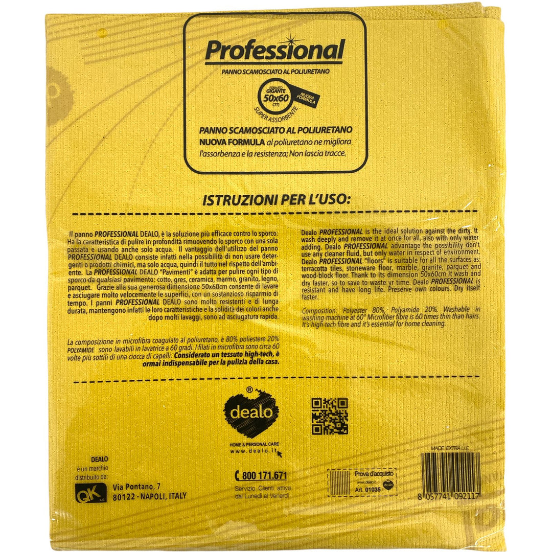 Dealo professional panno scamosciato al poliuretano 50x60