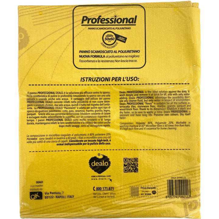 Dealo professional panno scamosciato al poliuretano 50x60
