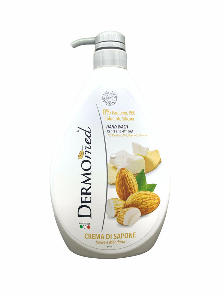 Dermomed sapone liquido dosatore 1 litro karitè e mandorla