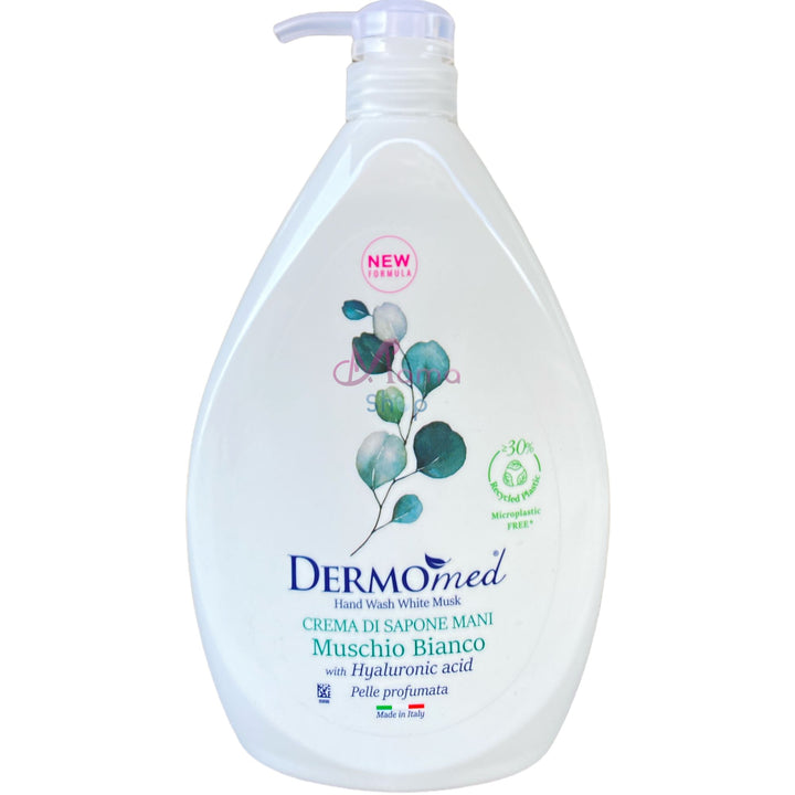 Dermomed sapone liquido dosatore 1 litro muschio bianco
