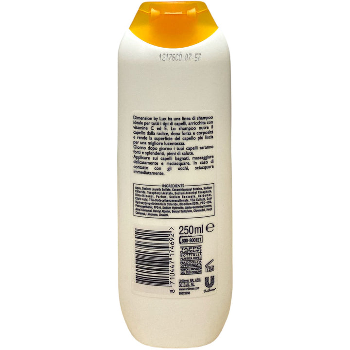 Dimension shampoo 2in1 con vitamine C e E per tutti i tipi di capelli 250 ml
