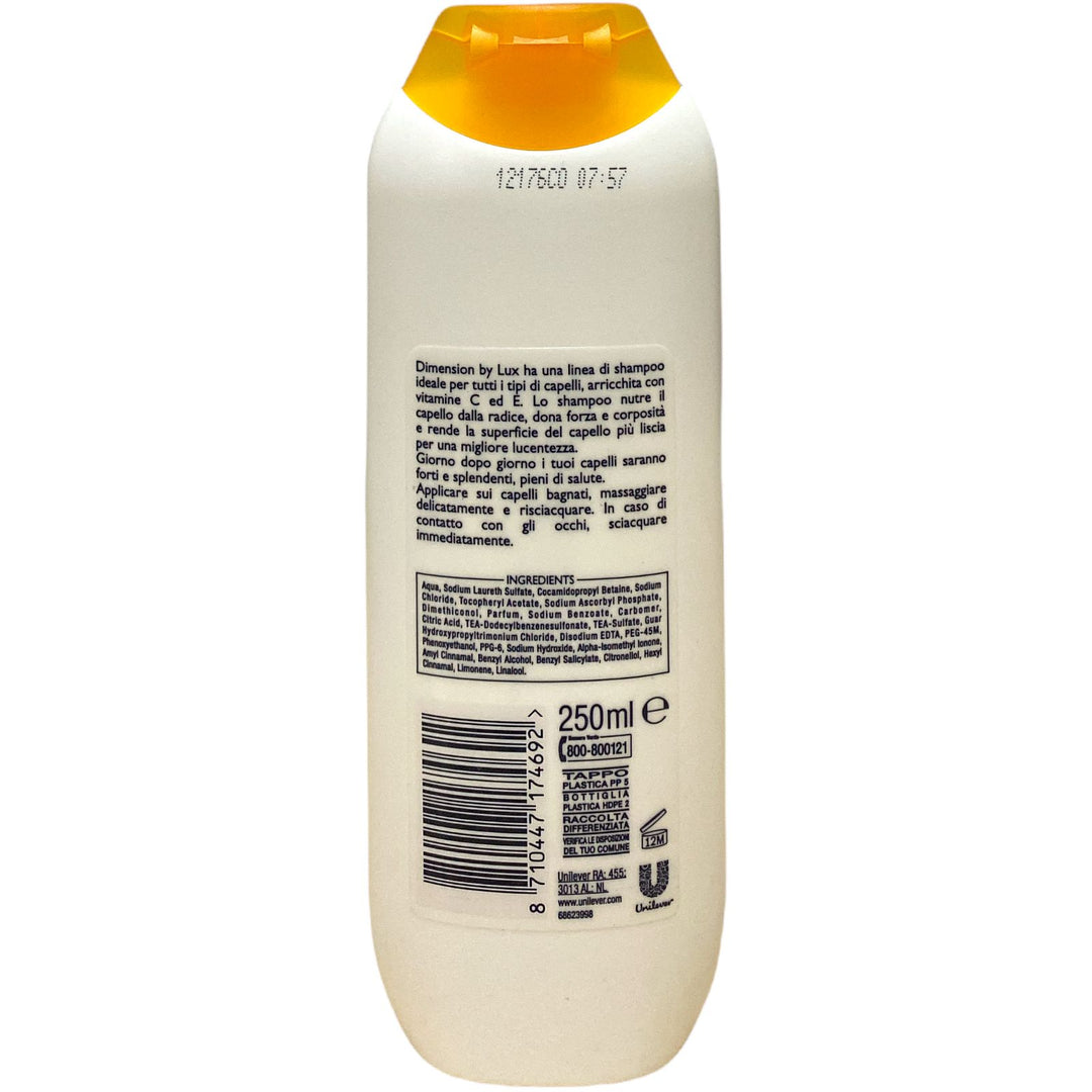 Dimension shampoo 2in1 con vitamine C e E per tutti i tipi di capelli 250 ml