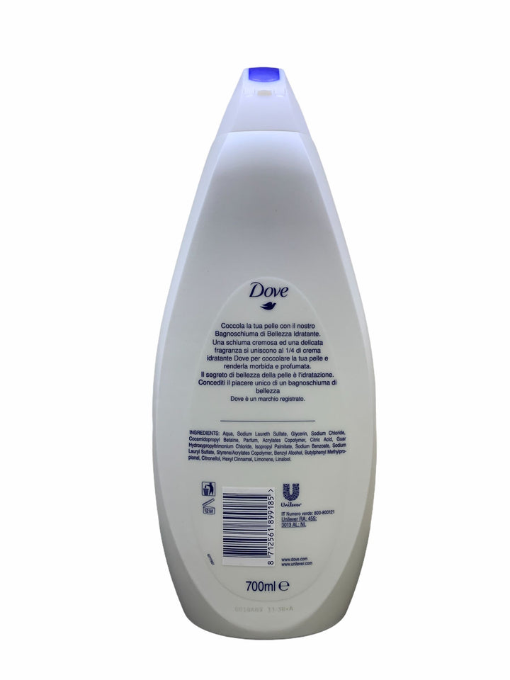 Dove Bagnoschiuma di Bellezza Original Idratante 700 ml – Pelle Morbida e Setosa Ogni Giorno