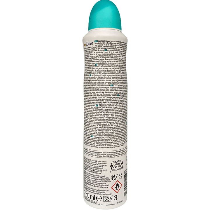 Dove deodorante spray 250 ml go fresh pera e aloe