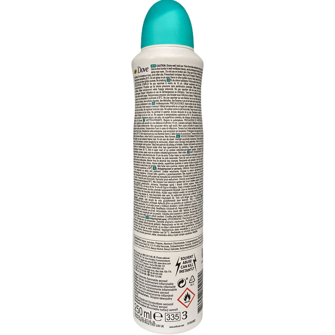 Dove deodorante spray 250 ml go fresh pera e aloe