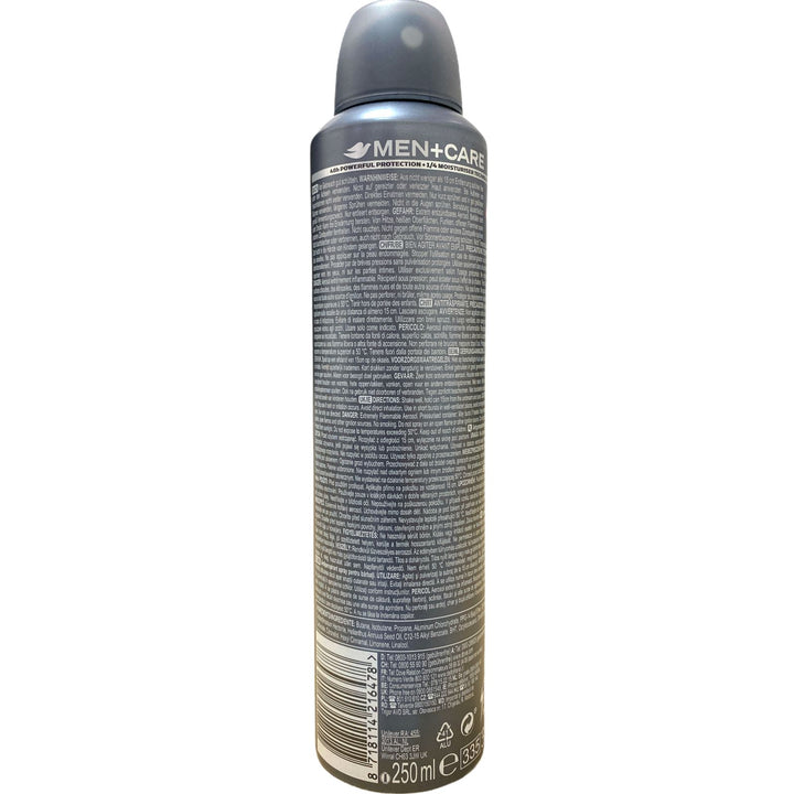Dove Men+Care Deodorante Spray Extra Fresh 250 ml – Protezione Intensa e Freschezza Prolungata