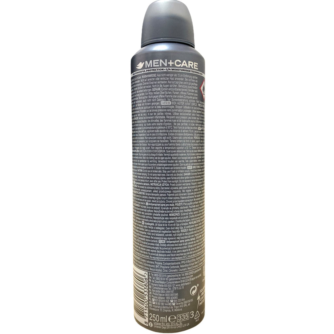 Dove deodorante spray 250 ml men invisible dry
