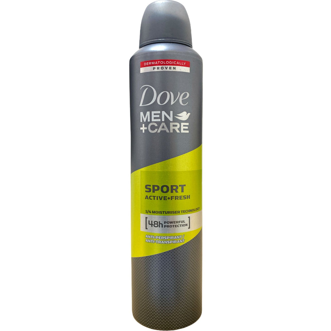 Dove Men+Care Deodorante Spray Sport Active+Fresh 250 ml – Protezione e Freschezza Dopo l'Attività Fisica