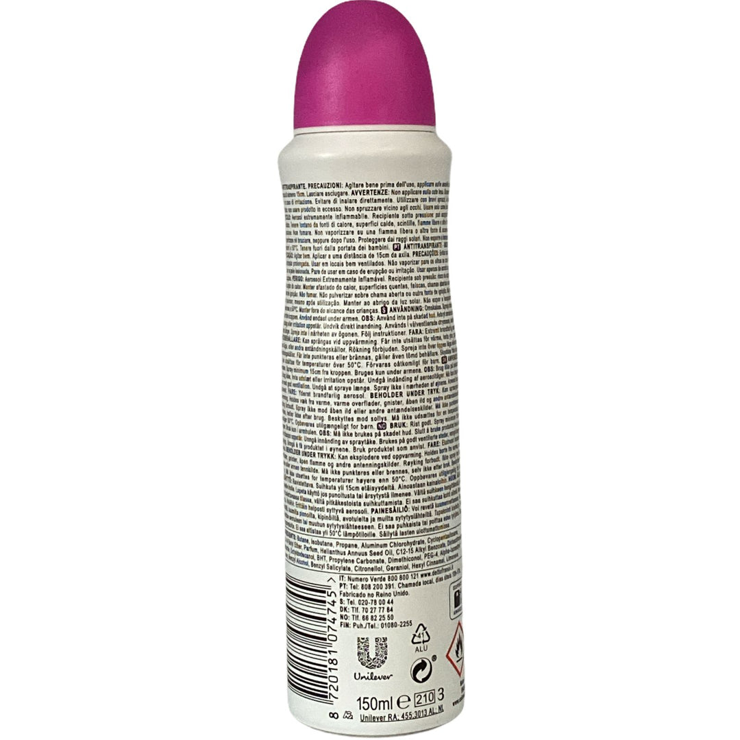 Dove deodorante spray go fresh acai berry e waterlily scent 150 ml