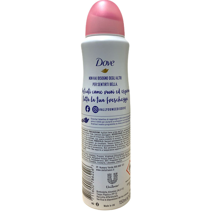 Dove Deodorante Spray Go Fresh Melograno 150 ml – Freschezza Fruttata e Protezione 48 Ore