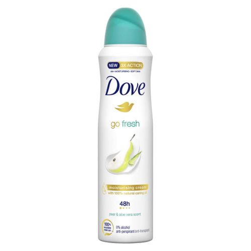 Dove Deodorante Spray Go Fresh Pera & Aloe Vera 150 ml – Freschezza Naturale e Protezione 48 Ore