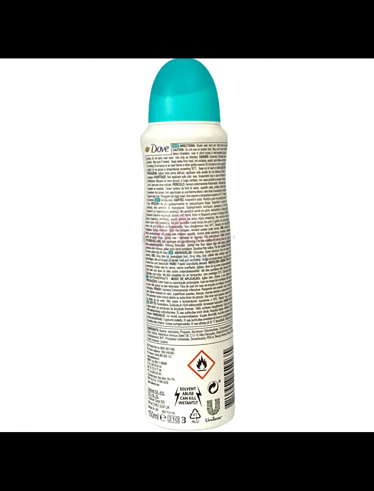 Dove Deodorante Spray Go Fresh Pera & Aloe Vera 150 ml – Freschezza Naturale e Protezione 48 Ore