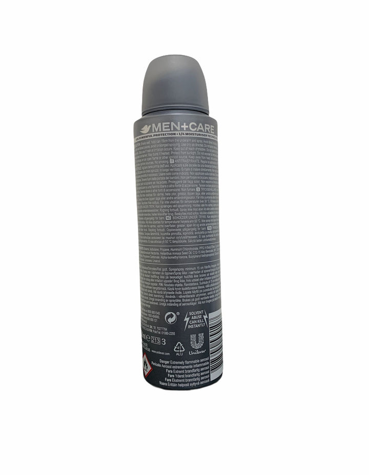 Dove Men+Care Deodorante Spray Clean Comfort 150 ml – Protezione 48 Ore e Comfort sulla Pelle