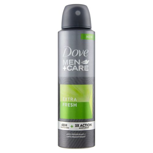 Dove Men+Care Deodorante Spray Extra Fresh 150 ml – Freschezza Intensa e Protezione 48 Ore