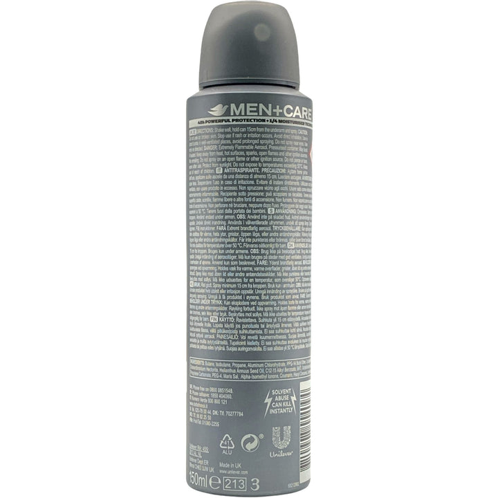 Dove deodorante spray men mineral powder+sandalwood 150 ml