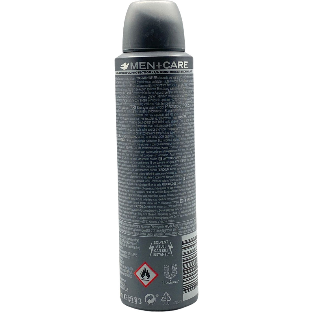 Dove Men+Care Deodorante Spray Sport Active+Fresh 150 ml – Freschezza Intensa e Protezione 48 Ore per Chi Fa Sport