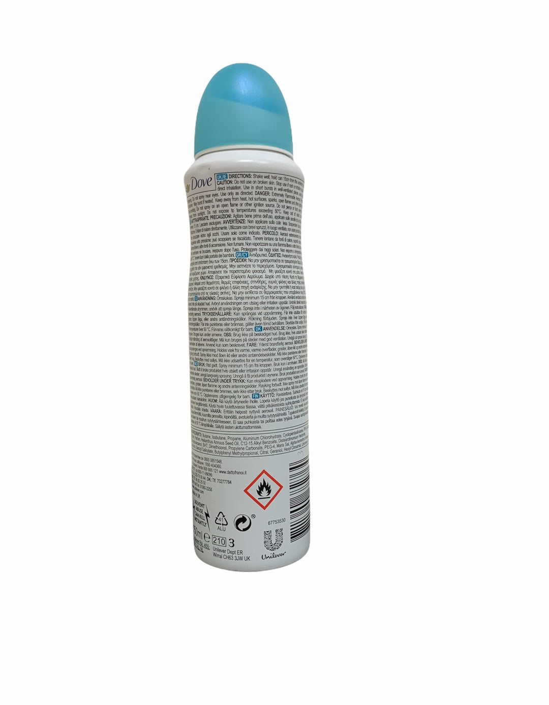 Dove deodorante spray mineral touch 150 ml