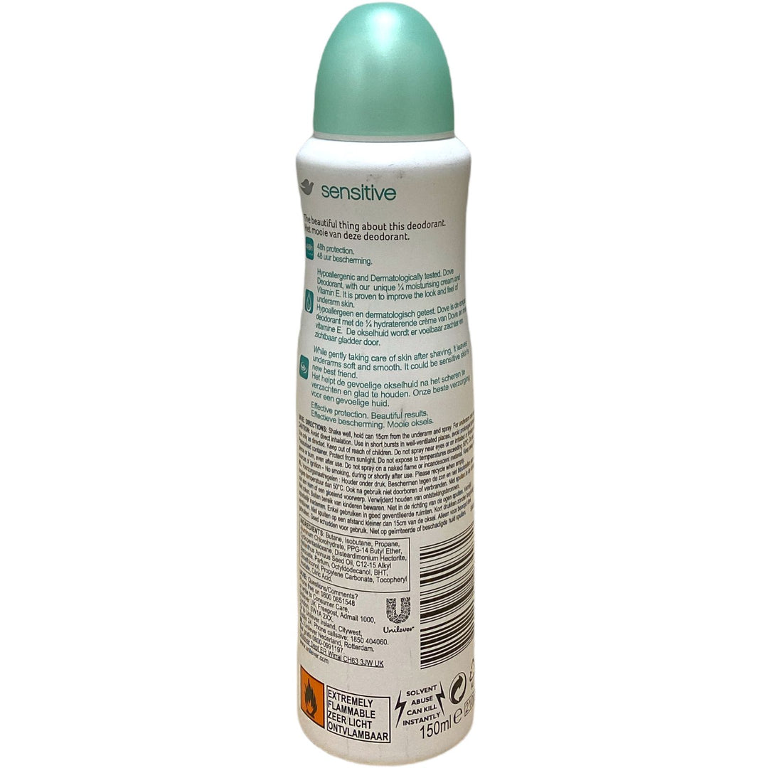 Dove deodorante spray sensitive 150 ml