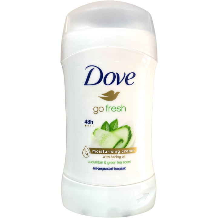 Dove Deodorante Stick Go Fresh Cetriolo & Tè Verde 40 ml – Freschezza Naturale e Protezione 48 Ore