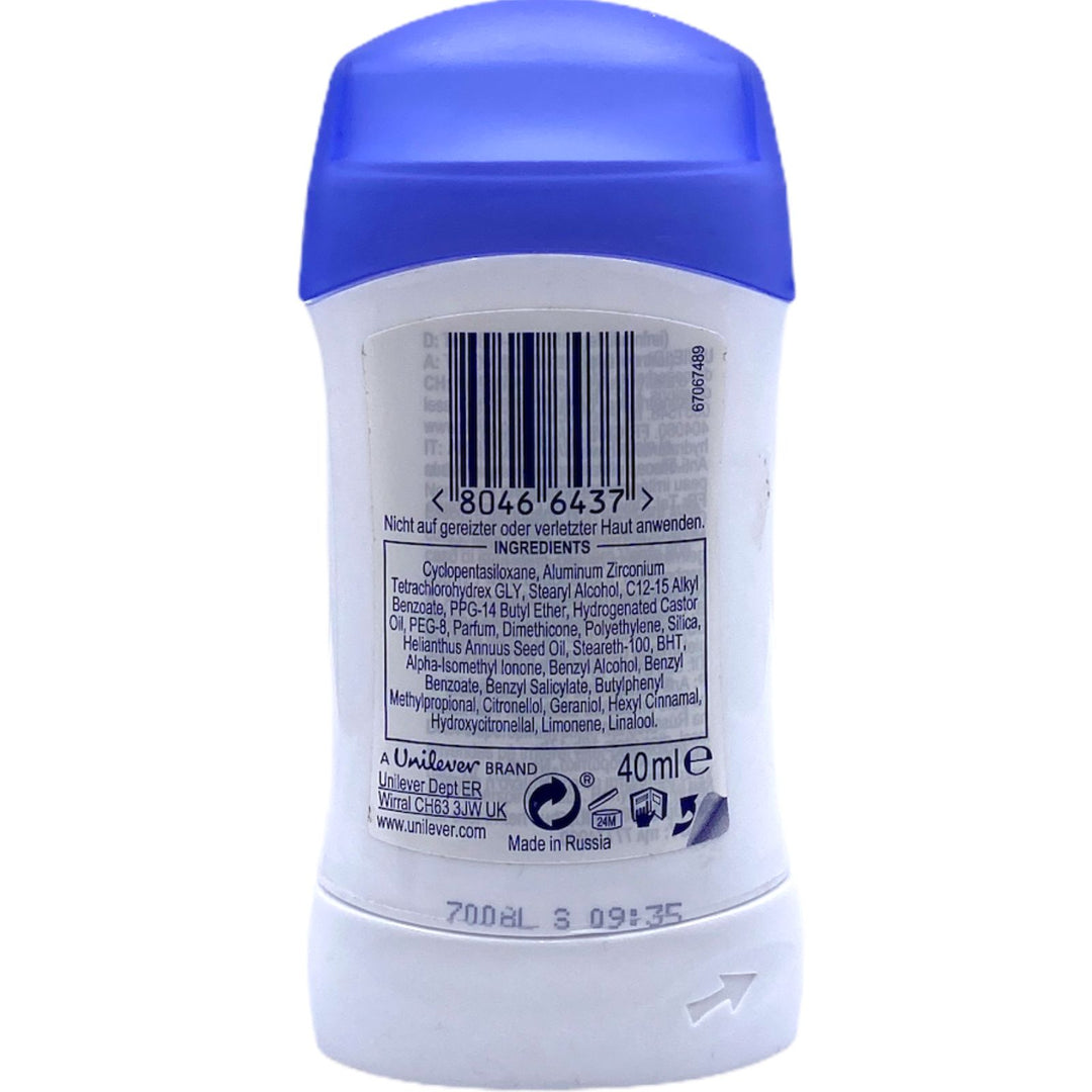 Dove Deodorante Stick Original 40 ml – Protezione Delicata e Pelle Morbida Ogni Giorno