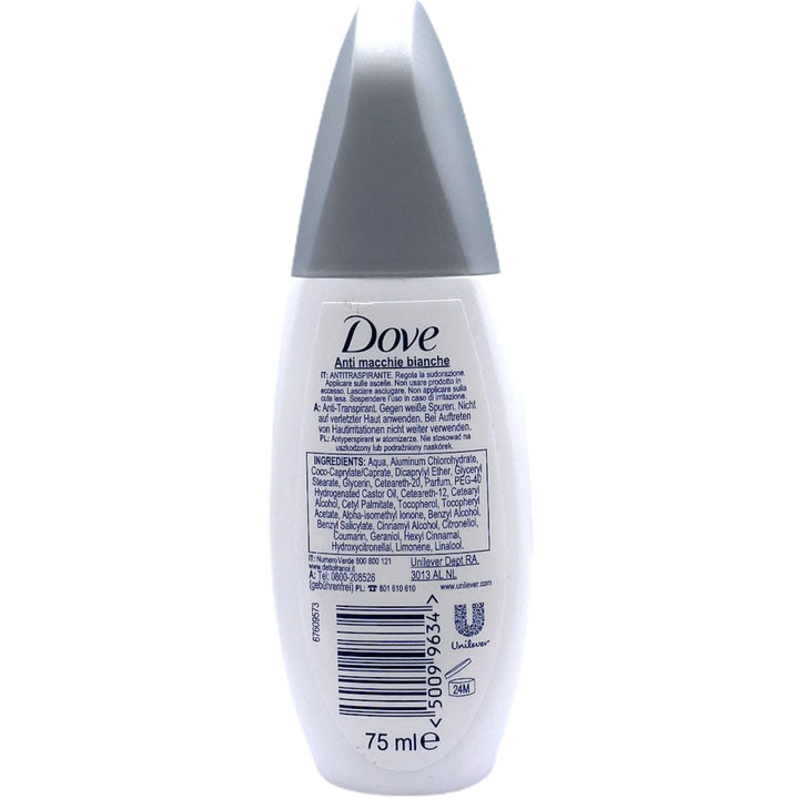 Dove Deodorante Vapo Invisible Dry 75 ml – Protezione Anti Macchie e Freschezza 48 Ore