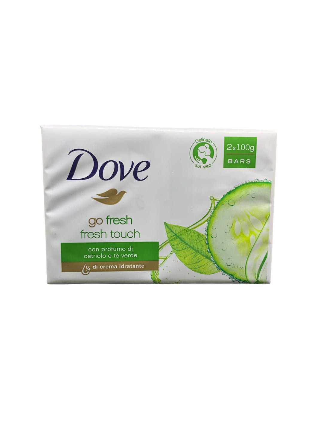 Dove saponette go fresh touch profumo di cetriolo e tè verde 2x100 gr