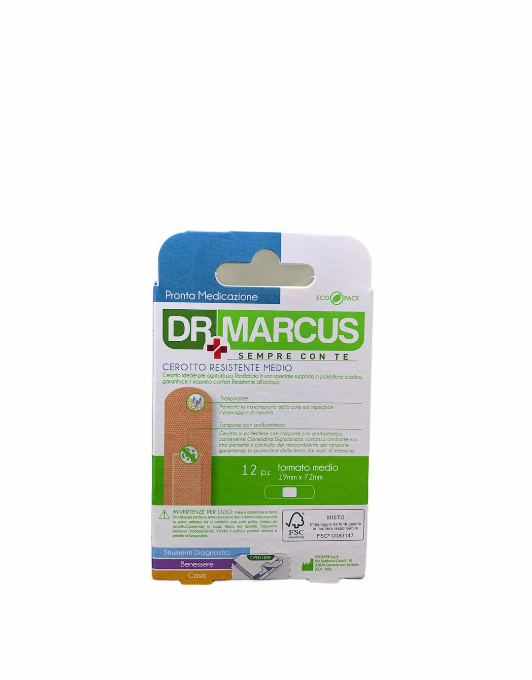 Dr Marcus Cerotti Formato Medio x12 – Protezione e Comfort per Piccole Ferite Quotidiane