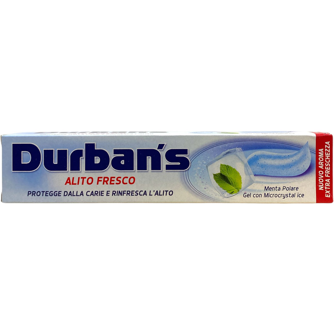 Durban's dentifricio alito fresco menta polare gel con microcrystal ice 75 ml