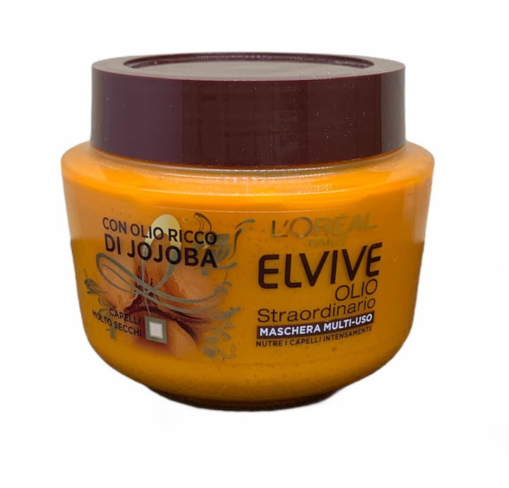 Elvive maschera olio straordinario per capelli molto secchi con olio ricco di jojoba 300 ml