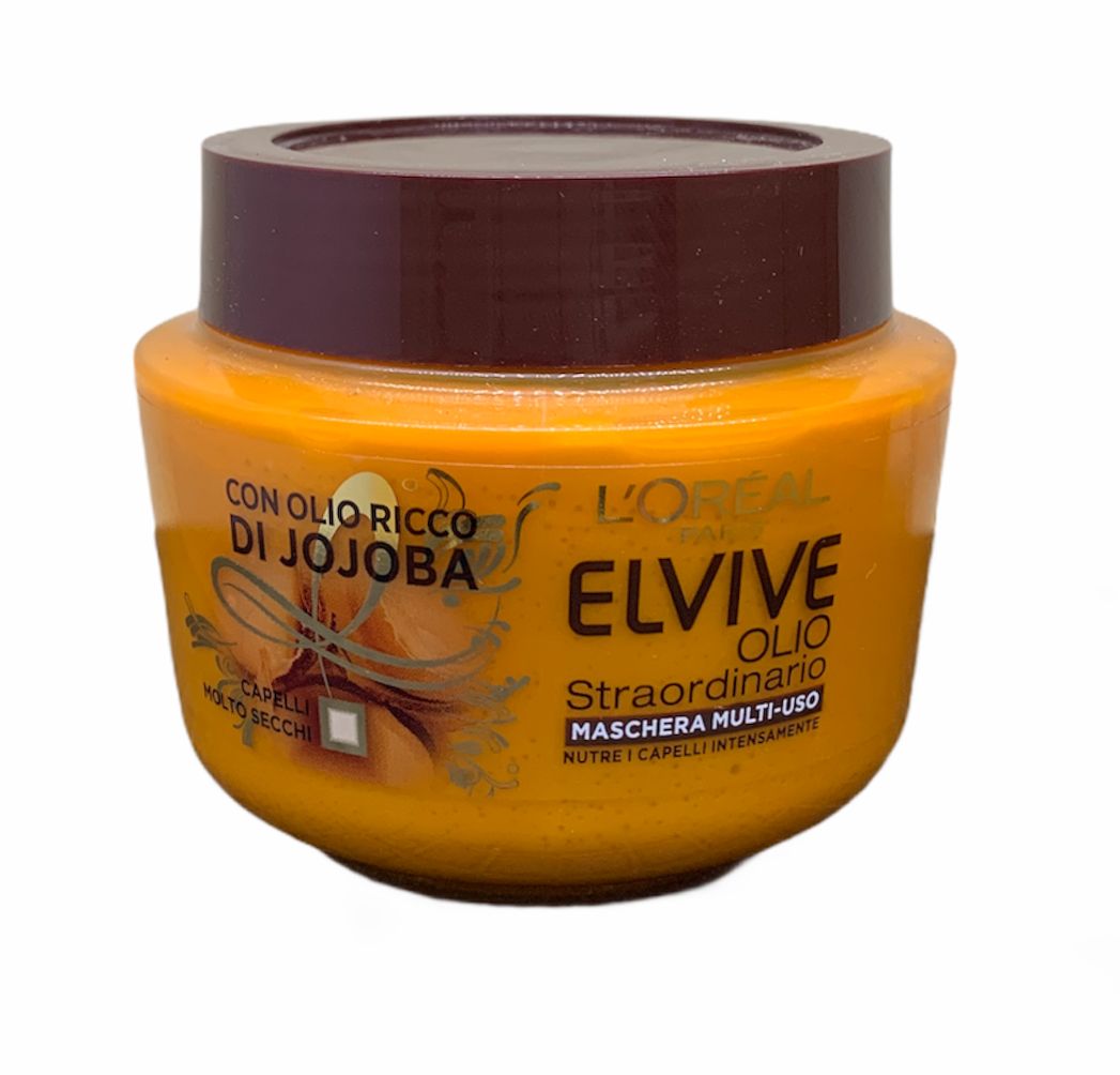 Elvive maschera olio straordinario per capelli molto secchi con olio ricco di jojoba 300 ml
