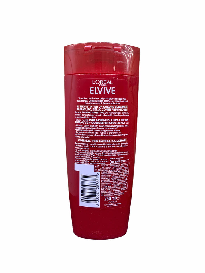 Elvive shampoo 2in1 color vive protettivo per capelli colorati 250 ml