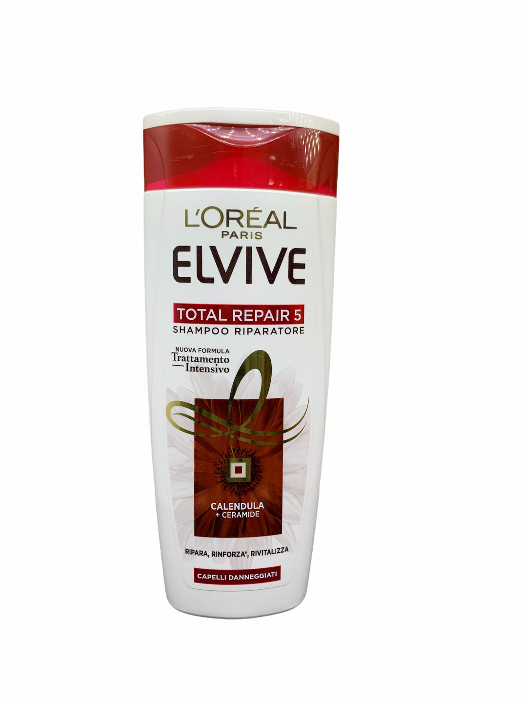 Elvive Shampoo Total Repair 5 250 ml – Riparazione Completa per Capelli Danneggiati, Forti e Setosi