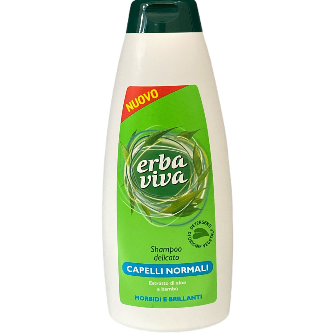 Erbaviva shampoo delicato capelli normali con estratto di aloe e bambù 500 ml